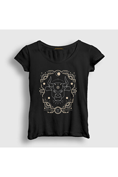 Presmono Ženska crna majica Taurus zodijak T-shirt 529992tt