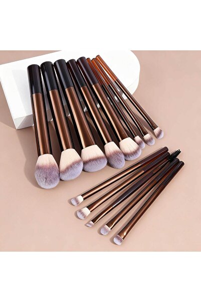 Choice Brown Makeup Brush Set, 13pcs/set Professional Cosmetic Brushes Kit, T...