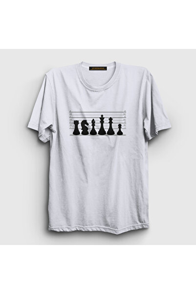Presmono Unisex White Chess Satranç Usual Suspects T-Shirt 446550Tt