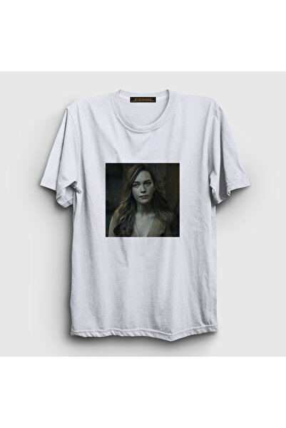 Presmono Unisex White Love Quinn Dizi You T-Shirt 583008Tt