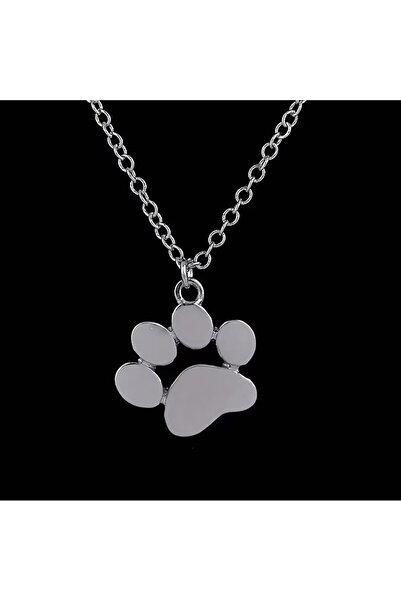 Choice silver Stainless Steel Dog Paw Pendant Necklace Pet Footprint Necklace...