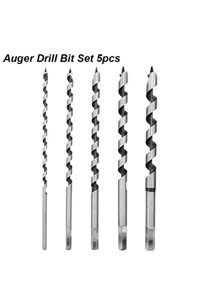 Choice Auger Bit for Wood Auger Drill Bits Set Extra Long Extension Spiral Tw...