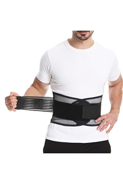 Choice1 XXL black Adjustable Lumbar Support Back Brace for Men & Women - Brea...