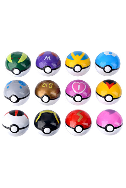 Choice 12PCS No Box 12 Pcs/Set Pokemon Pikachu Pokeball Action Figure Pokemon...