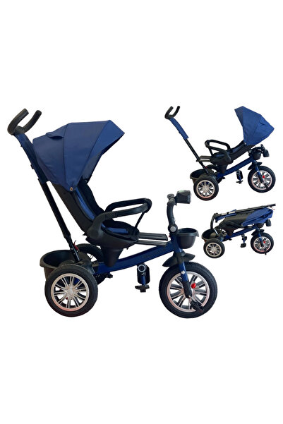 happyworld2026 Tricicleta pentru copii cu pozitia de somn ,si scaun rotativ 3...
