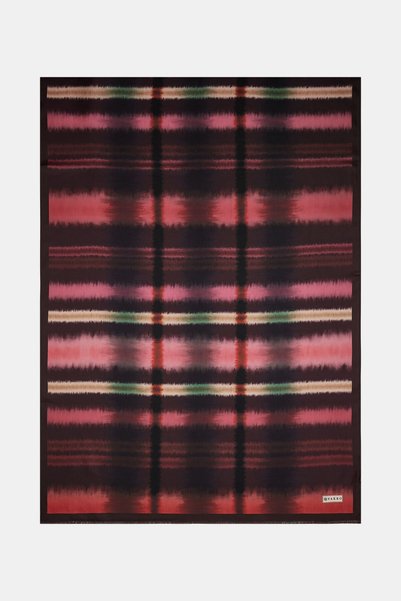 Vakko BORDO GEOMETRİK DESENLİ TWILL ŞAL
