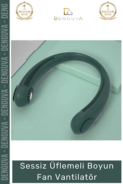 Denguva #BoyunVantilatörü Sessiz Şarjlı Taşınabilir Mini USB Giyilebilir Hava...