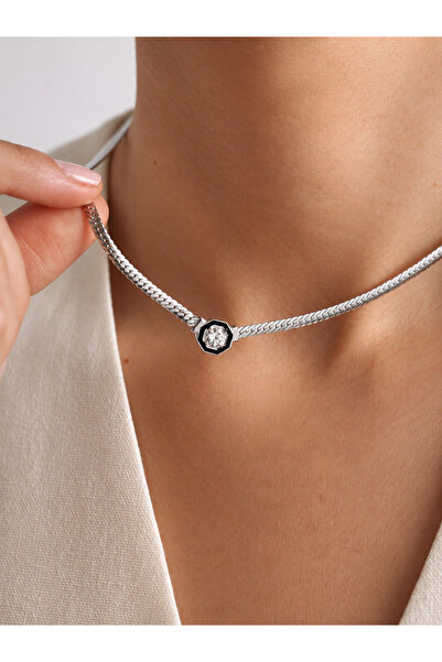 Owentis SerenayModelVision Necklace - SteelSilverStone, No Darkening