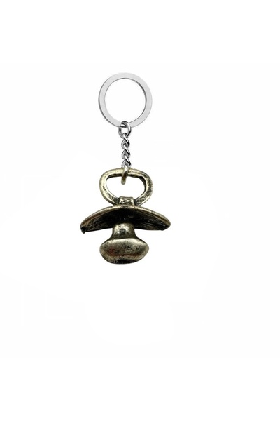 Herşey Nota Unisex Keychain with Baby Pacifier Figure – a Symbol of Love, Inn...