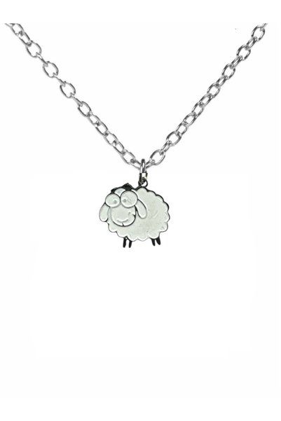 Herşey Nota Cute Lamb Sheep Unisex Necklace – Symbol of Innocence and Warmth