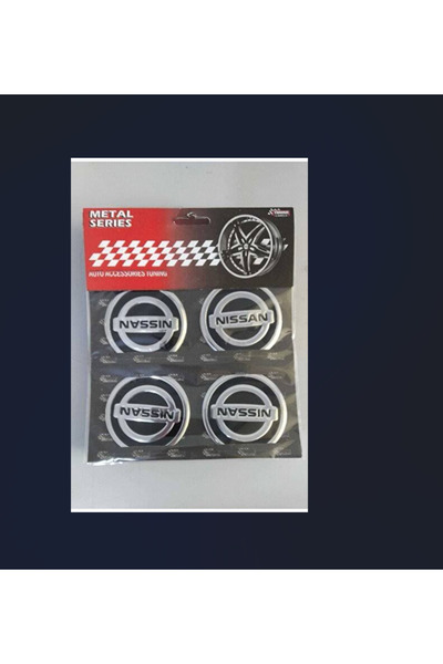 OEM Nissan Jant göbek Sticker 56 Mm 4 Adet