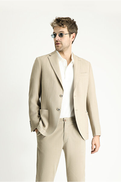 Kiğılı 7 Drop Slim Fit Slim Fit Patterned Sports Jacket