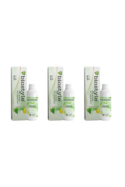Biostyle خلاصة نباتية من الأرغان والكيراتين 8.77 كراميل ذهبي 3 قطع 60 مل صبغة...