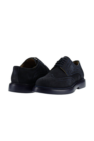 Kiğılı 4 Seasons Lace-Up Patterned Nubuck Leather Shoes