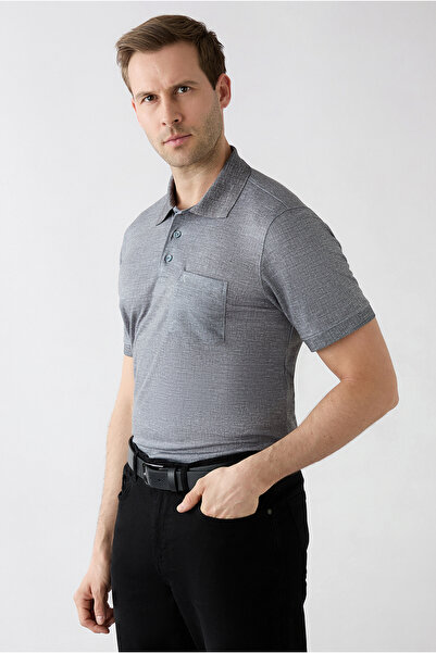 Kiğılı Tricou cu guler polo, croială normală, cu broderie și buzunare, cu nas...