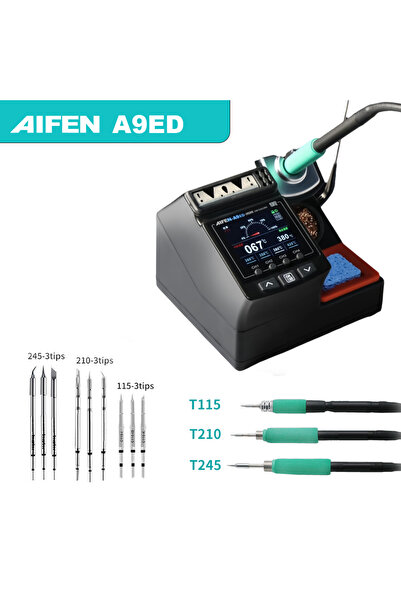 Choice13 USplug A9ED-3handle-9tips AIFEN A9ED Soldering Station 180W Power El...