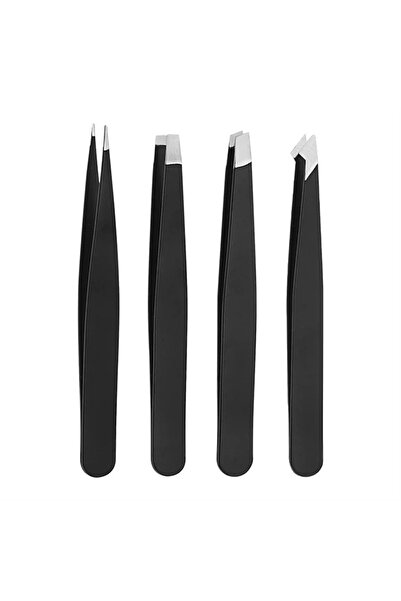 Choice7 Black 4 pcs 1/4pcs Set Professional Eyebrow Hair Removal Splinter Twe...