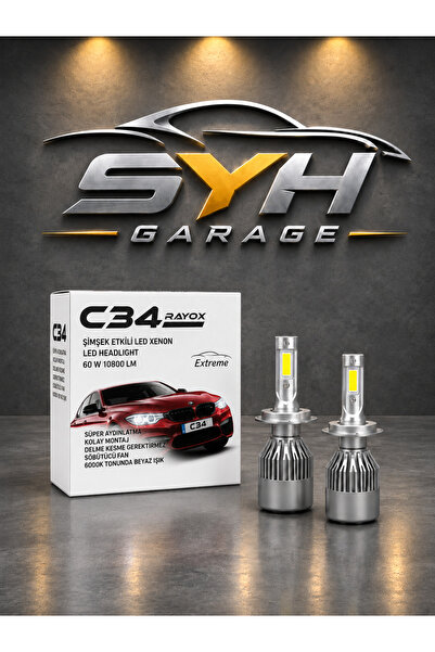 RAYOX H1 Led Xenon Şimşek Etkili 10800 Lm 6000k Şimşek Etkili Led Xenon BUZ MAVİ