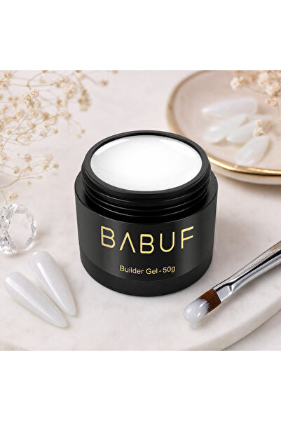 BABUF Gel de construcție fosforescent autonivelant BABUF, alb lăptos, 50g