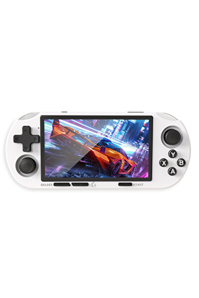 Choice4 White GAMINJA ANS16 Handheld Game 4.5 Inch IPS Screen RGB Lighting Po...
