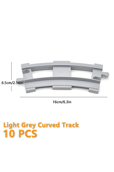Choice6 10PCS Curved Track L Train Track Series Compatible With DUPLO 10874 1...