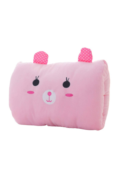 Choice A Pink Bear Children's Plush Pillows Hand Warmers Gloves Adults Cartoo...