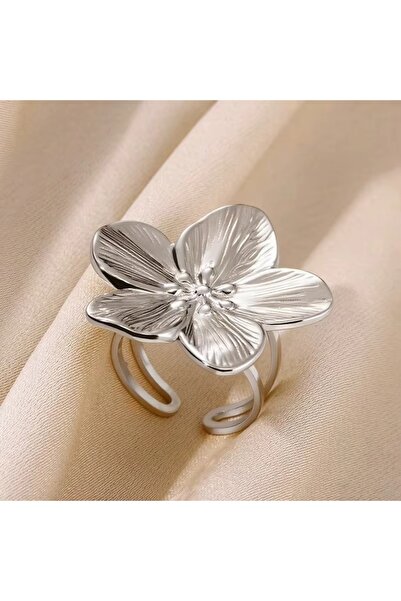 Choice resizable JZ6745P Colored Zircon Double Flower Rings For Women Gold Pl...