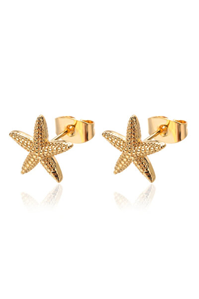 Choice E2613G Vintage Summer Starfish Stainless Steel Stud Earrings For Women...