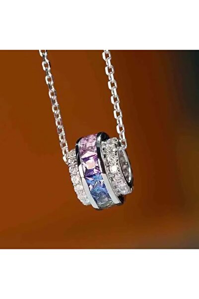 Choice XL1333 Huitan Statement Circle Pendant Necklace with Iregular Colorful...