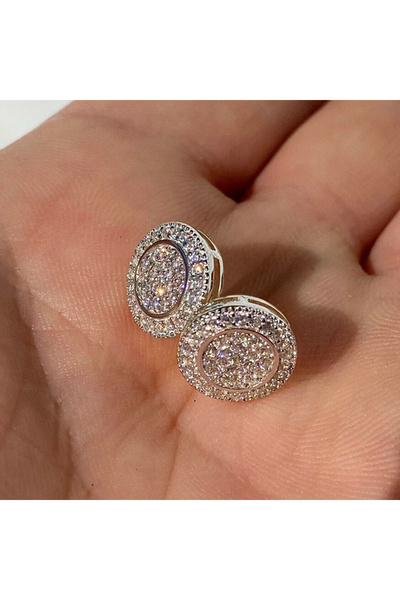 Choice E3643 Huitan Simple Stylish Round Shape Stud Earrings for Women Full P...