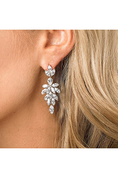 Choice E3056 Huitan Luxury Marquise Cubic Zirconia Hanging Earrings Crystal f...