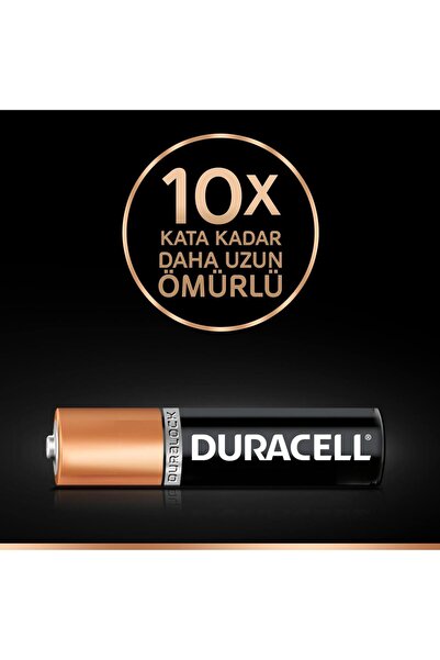 Duracell Alkalin AAA İnce Kalem Piller 4 Adet