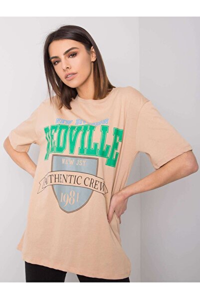 rue parıs Tricou Bej Cu Imprimeu Billie