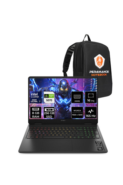 HP Omen 16 Ultra 7 255H 8GB 256GB SSD RTX5070/8GB 16" WUXGA 165Hz FDOS Gaming...
