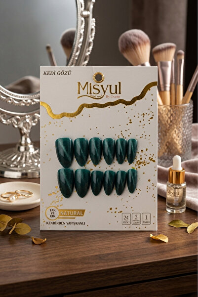 Misyul Profesyonel Takma Tırnak Seti - Doğal Görünümlü Pratik Manikür Seti