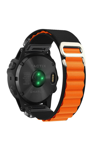 Choice25 QuickFit 22mm Black Orange 20mm22mm 26mm Nylon Quick Fit Strap for F...