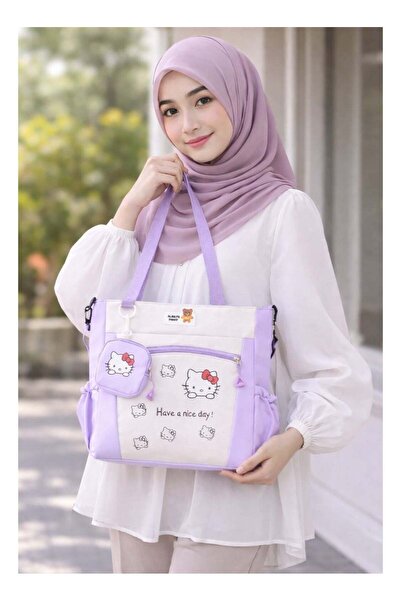Generic Ladies Shoulder Tote Bag with Adjustable Strap & Cute Print Design