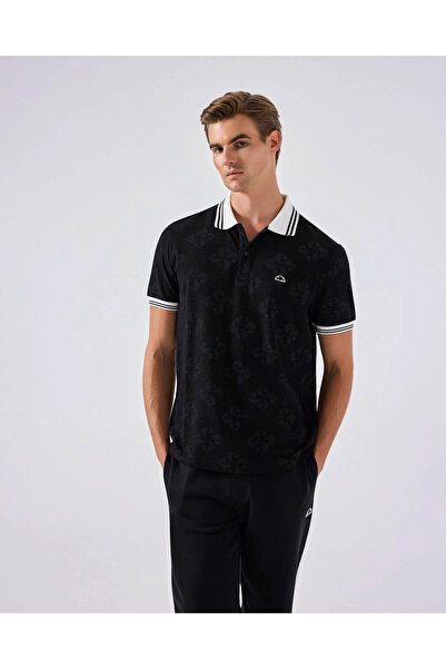 Ellesse Ανδρικό μπλουζάκι με λαιμόκοψη πόλο EM381-BK