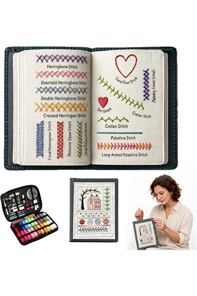 Other Carte de broderie, Kit de broderie DIY, Carte de broderie portabilă cu ...