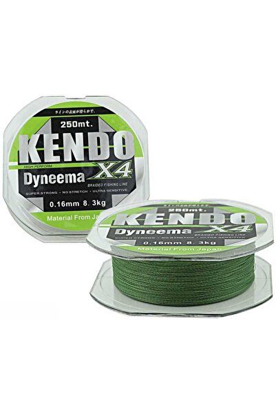 Kendo Dynema 4 Örgü 250Mt (Green)