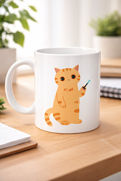 northcity n Veterinary Cat Design Porcelain Mug Model 176 – Cute Cat Coffee C...