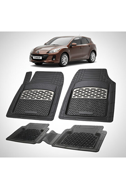 TEAMCAR Πατάκια δαπέδου συμβατά με Mazda 3 BL Hatchback 2009-2013 |   Ασήμι
