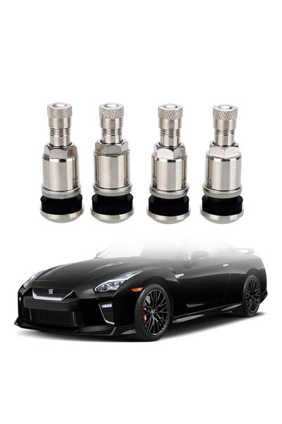 Avex Set de 4 supape metalice premium pentru autoturisme sau vehicule comerci...