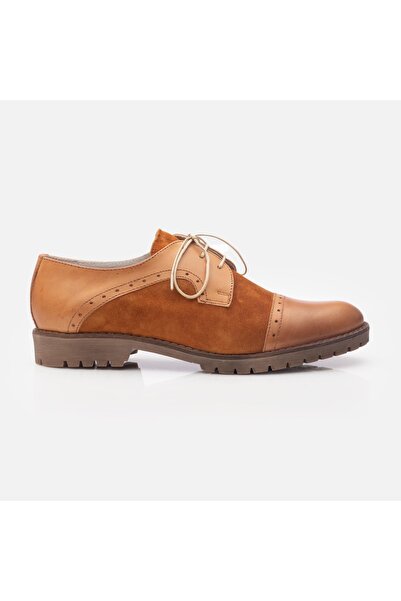 UrbanShoes Pantofi casual dama din piele naturala, Leofex - 399 Camel Box Velur