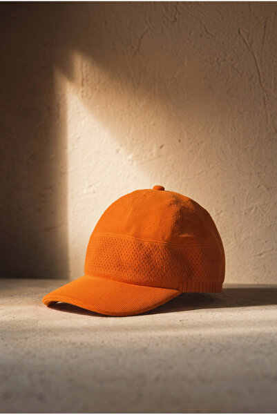 OnMyHead Unisex Sports Mesh Mercerized Καπέλο τένις Καλοκαιρινό Πορτοκαλί