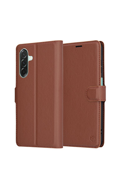 Stef's Cat Husa pentru Samsung Galaxy A26 5G, Stef's Cat, Leather Folio, maro