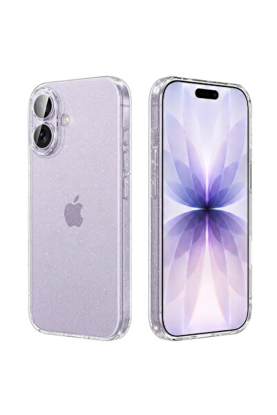 Stef's Cat Θήκη iPhone 17, Γάτα του Στεφ, Σειρά SparkleSkin, διαφανής