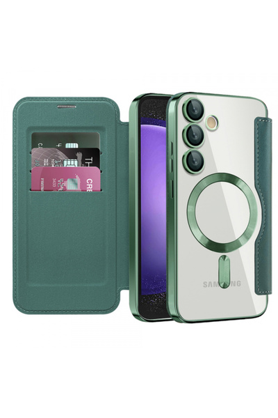 Techsuit Калъф MagSafe за Samsung Galaxy S23 FE S711, Techsuit, SmartMag Book...