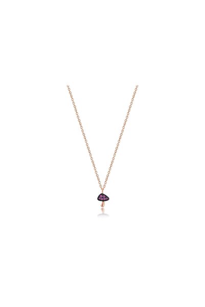 Reis Kuyumculuk Violet Mushroom Necklace