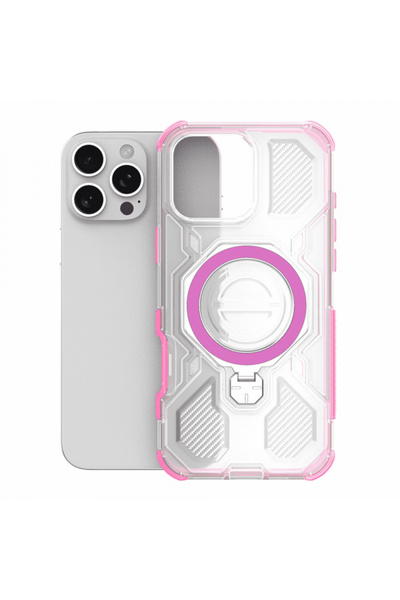 Stef's Cat Husa pentru Apple iPhone 15, Stef's Cat, Carbon Shield Pro, Roz